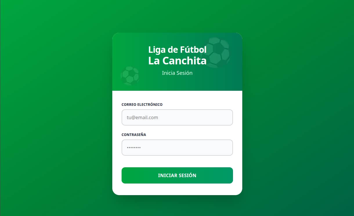 Portada de App Liga de fútbol