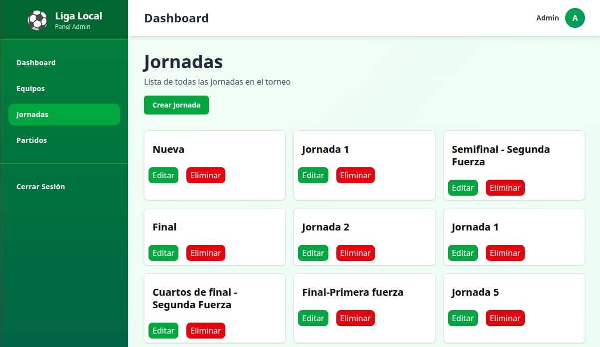 Imagen de gestión de jornadas