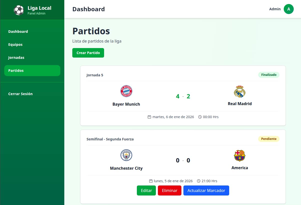 Imagen de gestión de partidos