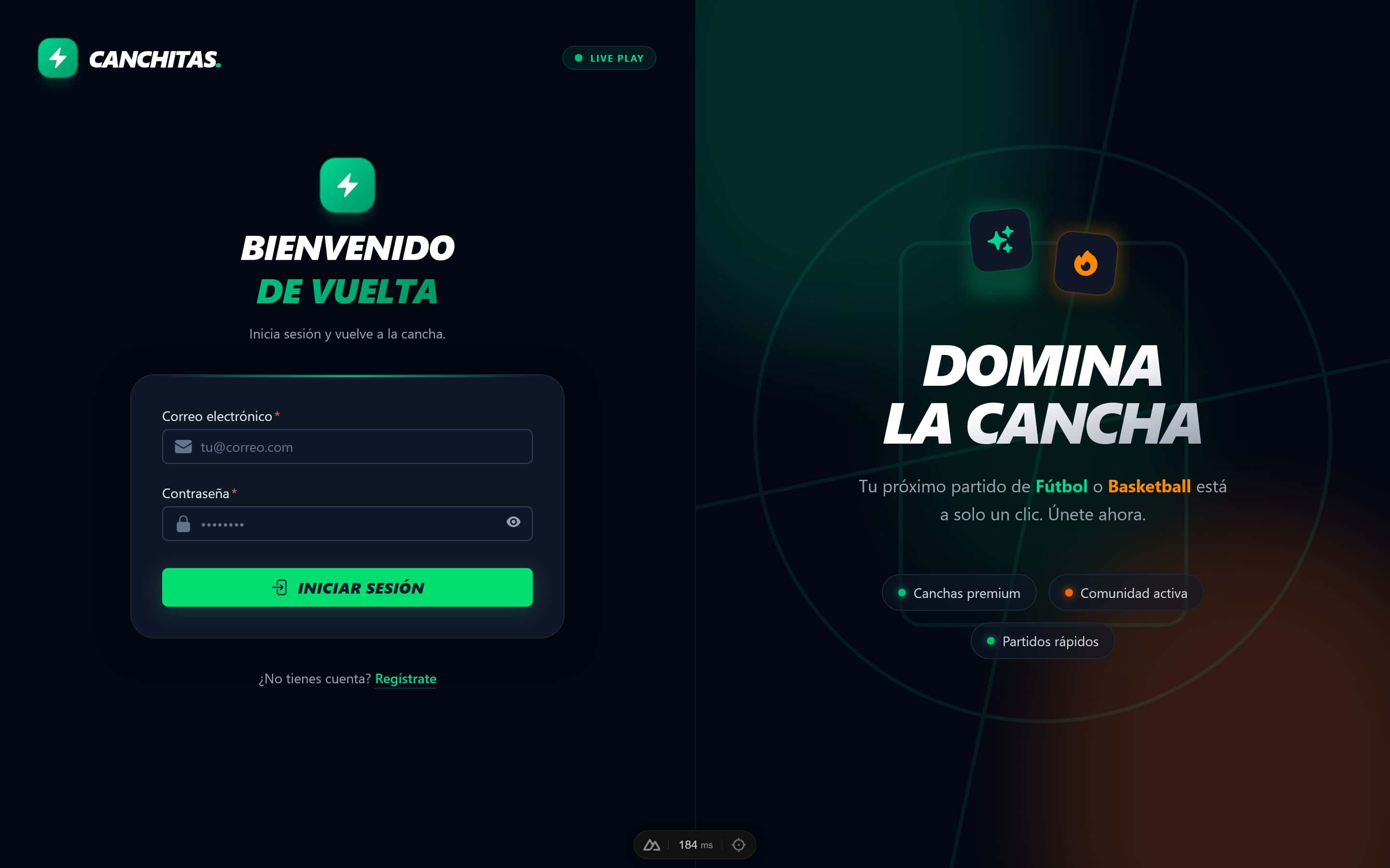 Página de inicio de sesión