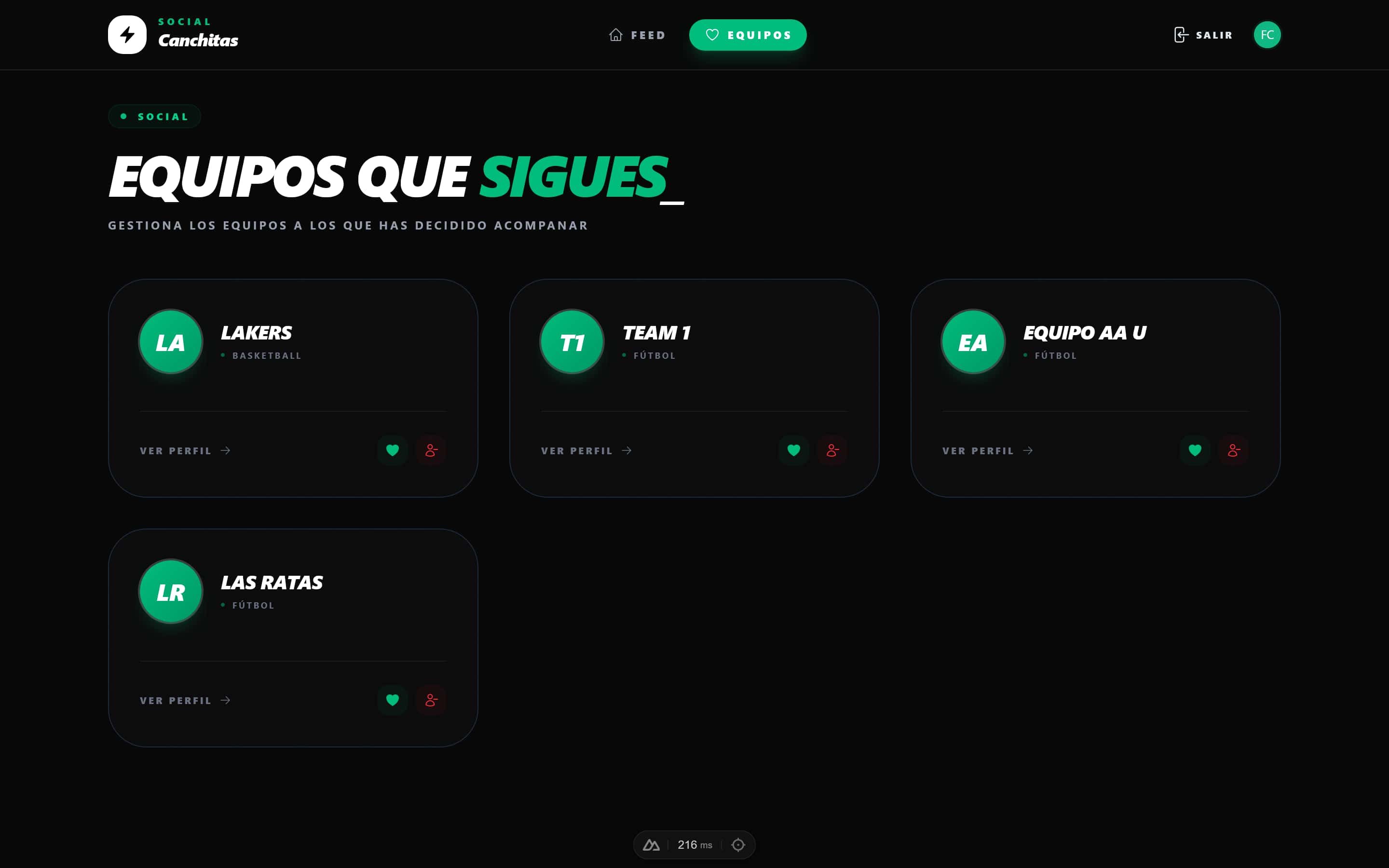 Búsqueda de equipos