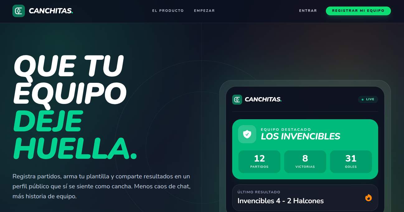 Portada de Canchitas - App