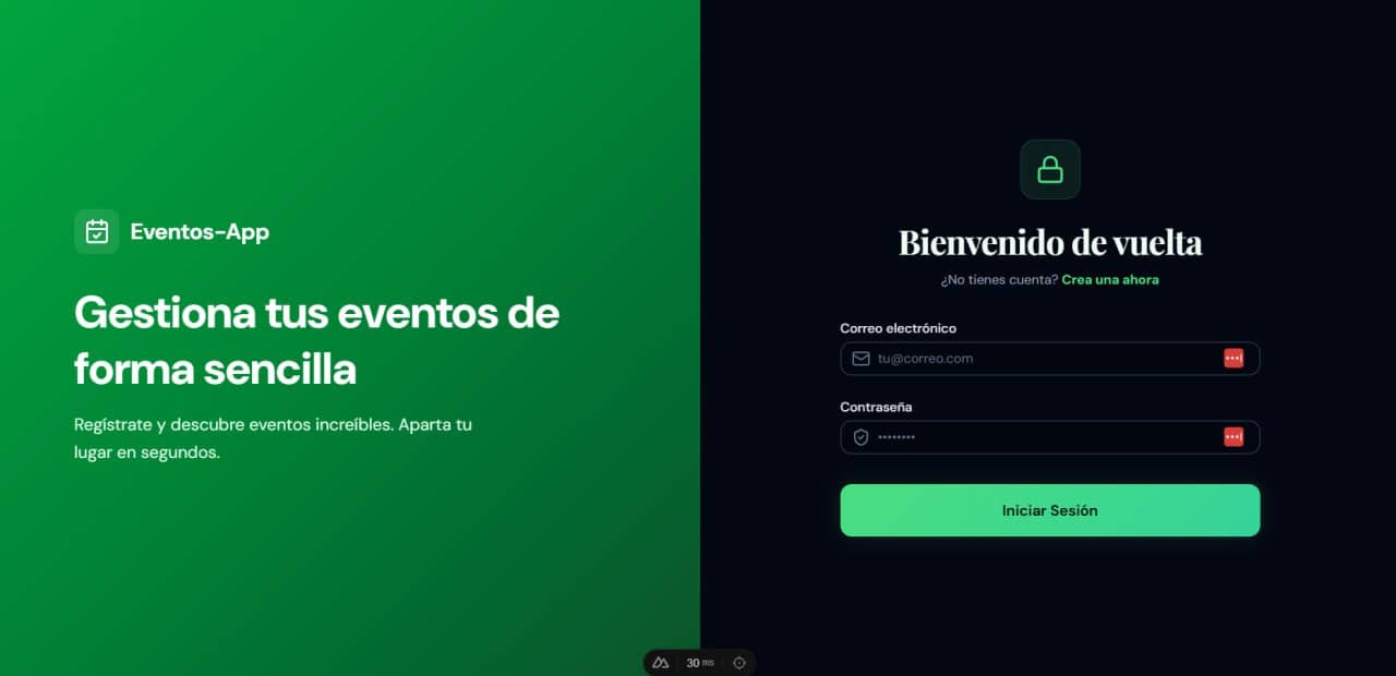 Página de inicio de sesión